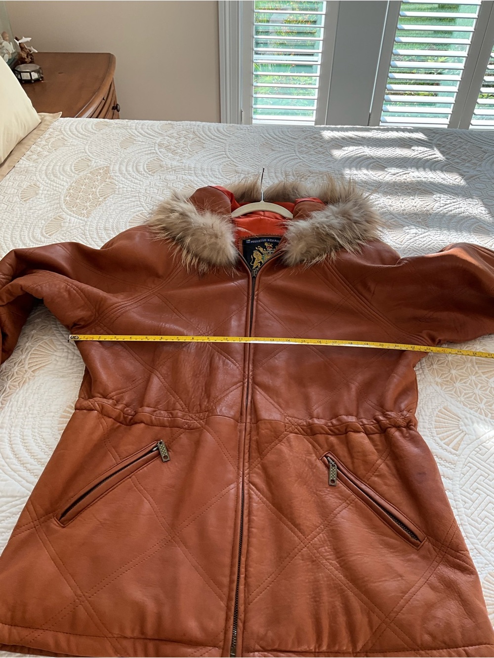 Vintage Leather Jacket by Saks - Picture 8 of 13